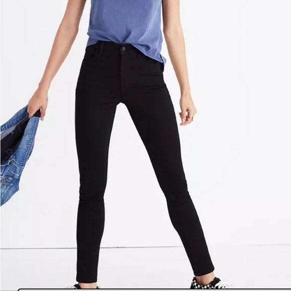 Madewell Denim - Madewell Roadtripper Raw Hem skinny Black Jeans Size 28 L12